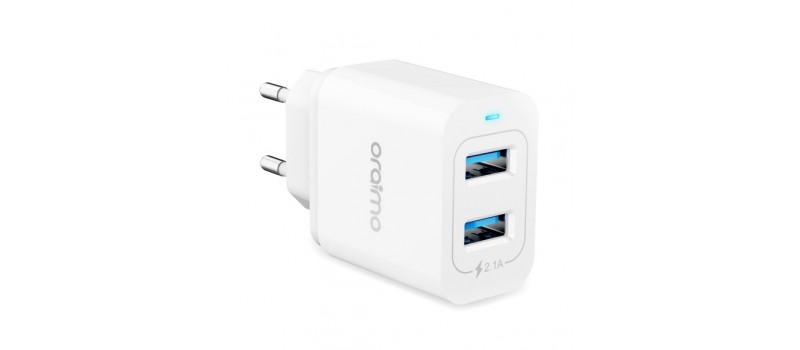 Charge-Oraimo-Dual USB-OCW-E61D-white