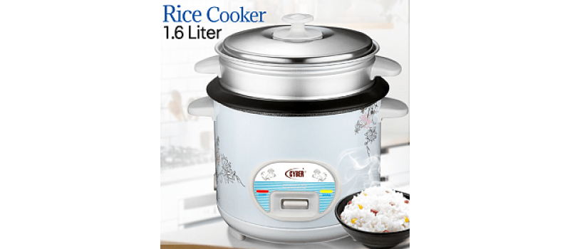 Cyber 1.6 Liter Multi-Functional Automatic Rice Cooker 500 Watts, CYRC-7173