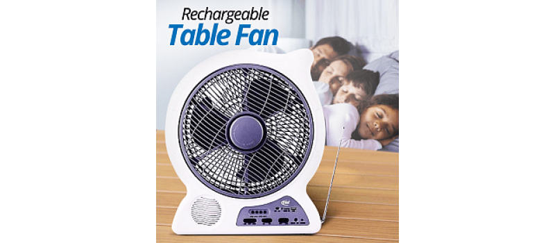 Cyber Rechargeable Table Fan CYFL-7749