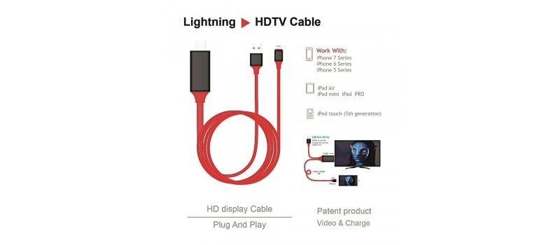 2M Light to HDMI 1080P HDTV Cable Adapter