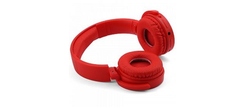 RX Series Powerful Sound Wireless Bluetooth Headphones, RX-650, Red