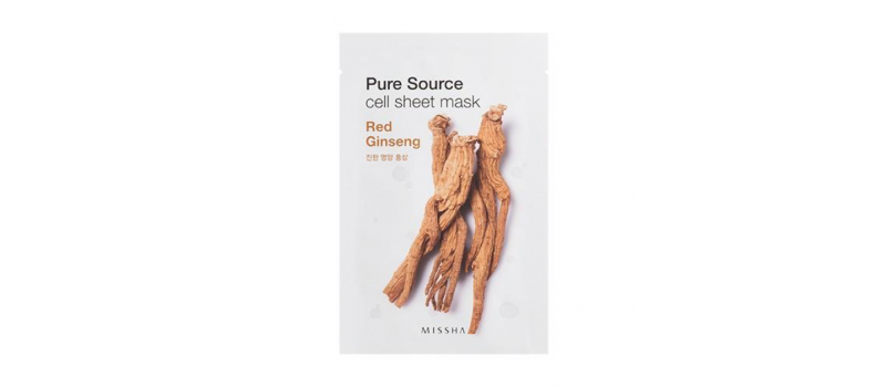 Missha Pure Source Cell Sheet Mask (Red Ginseng) 8806185741958