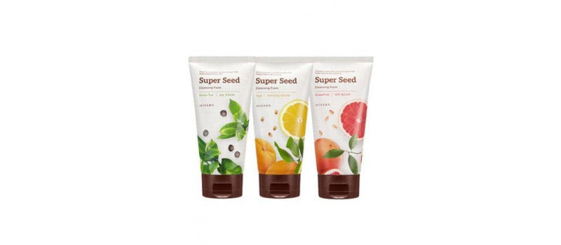 Missha Super Seed Cleansing Foam Grapefruit 8809530032589