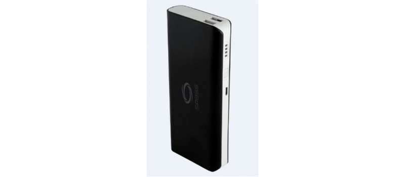 6000 MAh Slim & Portable Power Bank For Smartphones & Tablets, Spass V8, Black