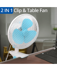Cyber 2 Speed 2 in 1 Clip & Table Fan 20 Watts, YS-180