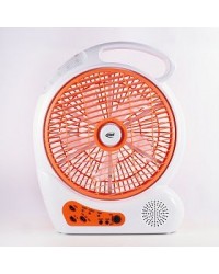 Cyber 10 Inch Rechargeable Oscillating fan With LED Lamp, CYFL-7734