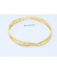 18 K gold plated Bangle 2pcc