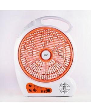 Cyber 10 Inch Rechargeable Oscillating fan With LED Lamp, CYFL-7734