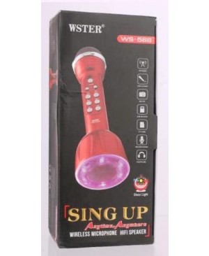 WSTER Wireless Microphone Hifi Speaker WS 568