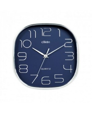 Clikon WALL CLOCK OVEL SHAPE WITH VIOLET COLOR - CK1113